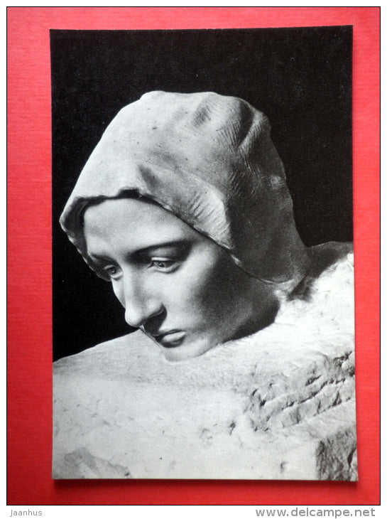Thought , 1886 - sculpture by August Rodin - french art - unused - JH Postcards