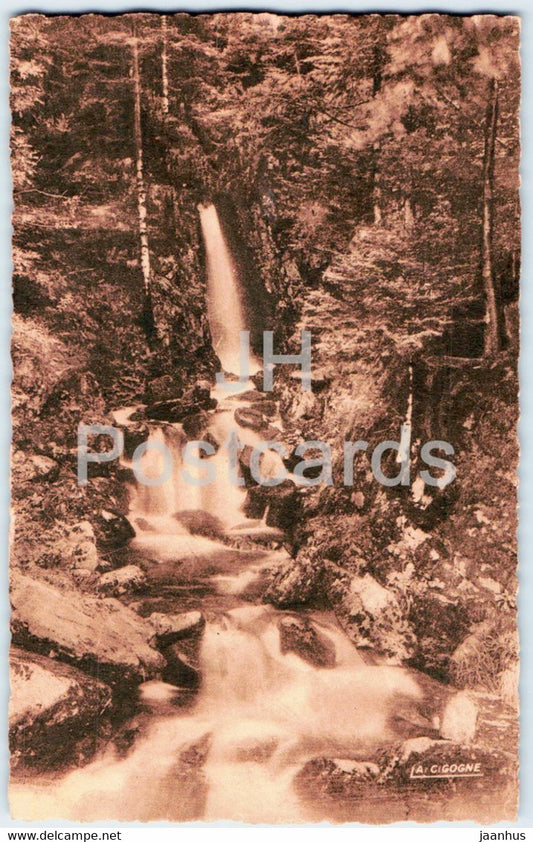 Ballon d'Alsace - Le saut de la Truite - old postcard - France - unused - JH Postcards