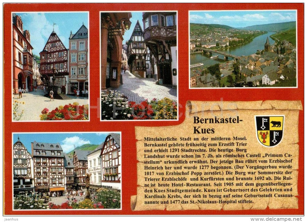 Bernkastel-Kues - Malerischer Weinort an der Mosel - Germany - 2005 gelaufen - JH Postcards