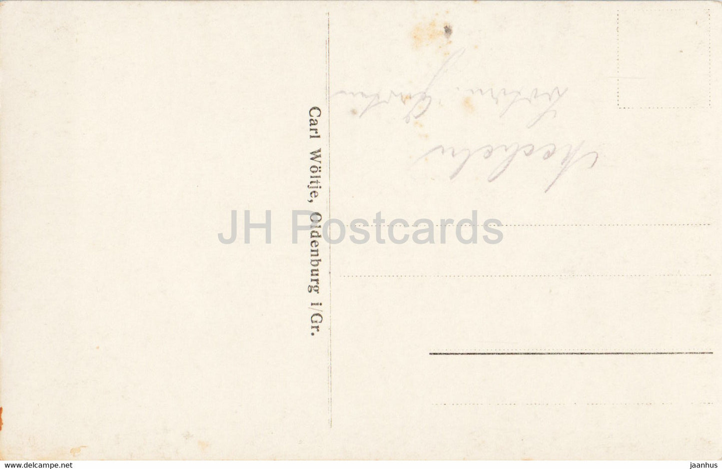 Oldenburg i Gr - Carl Woltje - old postcard - Germany - unused