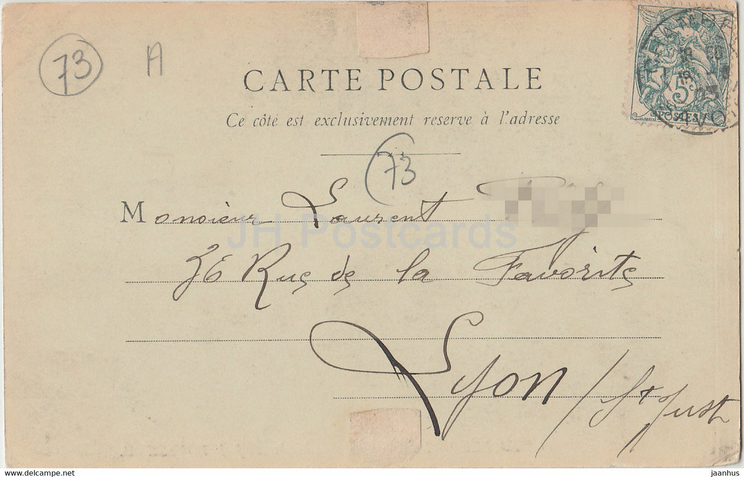 Chambéry - Les Charmettes - Chambre de JJ Rousseau - carte postale ancienne - 1903 - France - occasion