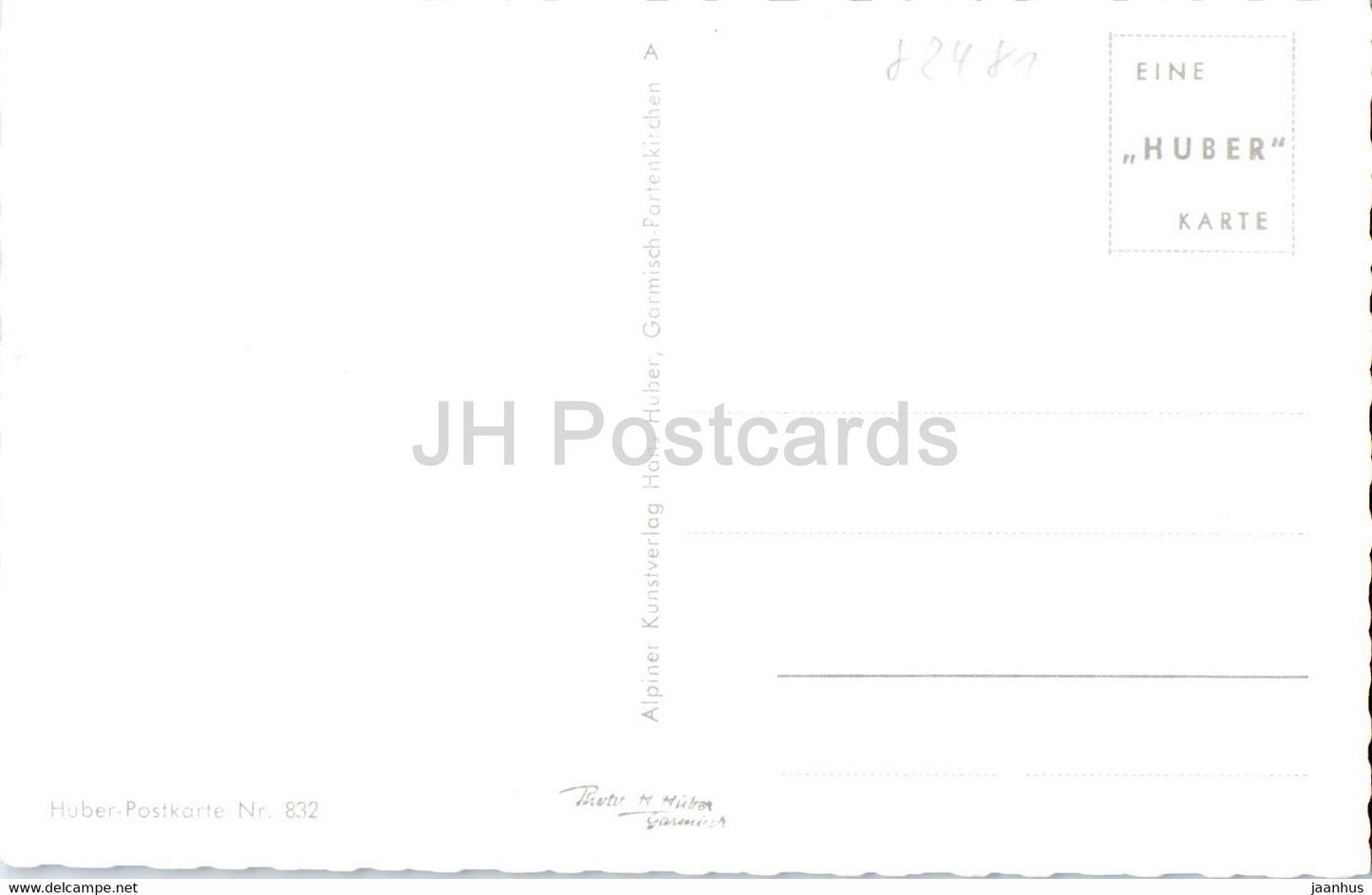 Mittenwald gegen Suden - Tiroler Berge - alte Postkarte - Deutschland - unbenutzt
