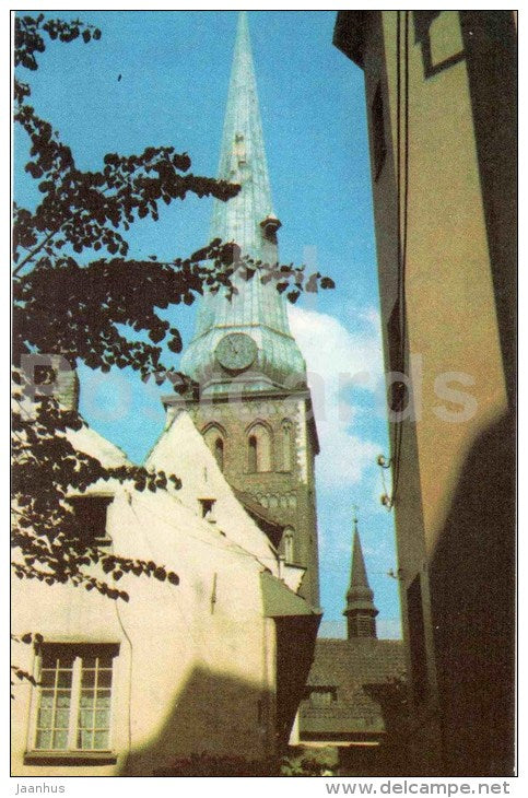 Jacob´s street - Riga - Old Town - 1977 - Latvia USSR - unused - JH Postcards