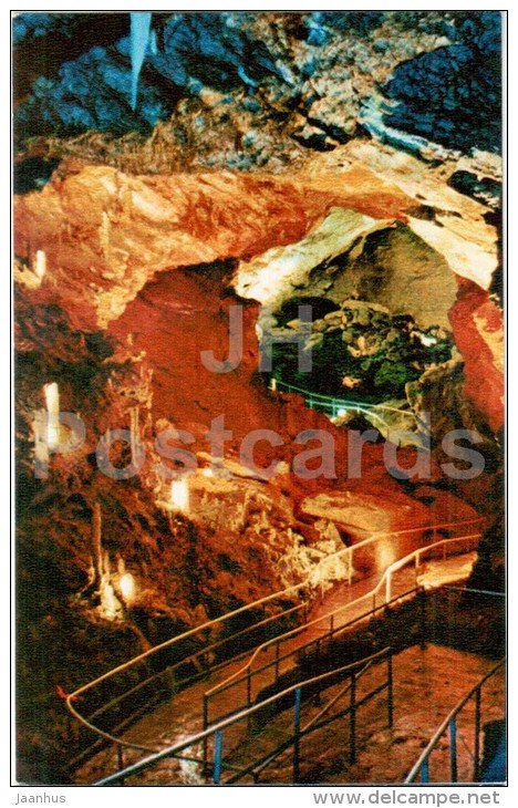 hall Canyon - New Athos Cave - Novyi Afon - Abkhazia - 1978 - Georgia USSR - unused - JH Postcards