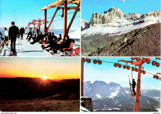 Telecabina Laurino - Malga Frommer - Rif Coronelle - Strada del Nigra - cable car - 1974 - Italy - used - JH Postcards