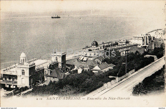 Sainte Adresse - Ensemble du Nice Havrais - 200 - old postcard - 1918 - France - used - JH Postcards
