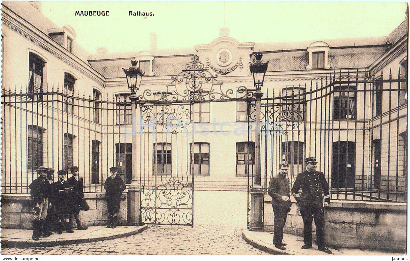 Maubeuge - Rathaus - Town Hall - old postcard - France - unused - JH Postcards