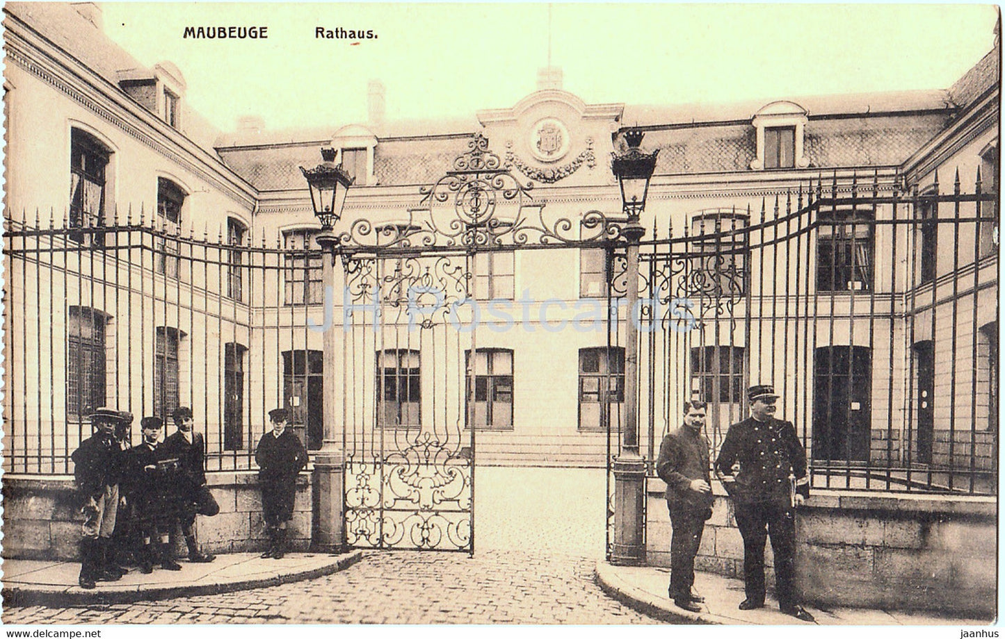 Maubeuge - Rathaus - Town Hall - old postcard - France - unused - JH Postcards