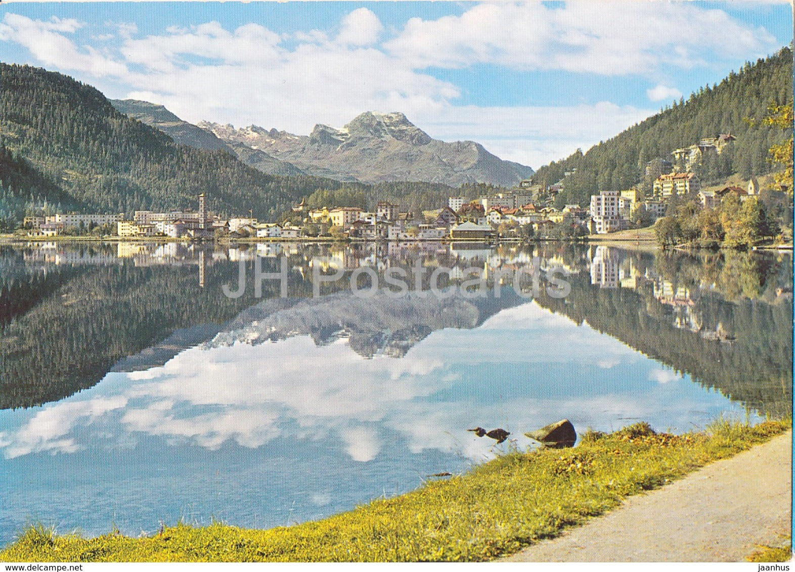 St Moritz - Mit Piz La Margna - Switzerland - unused - JH Postcards