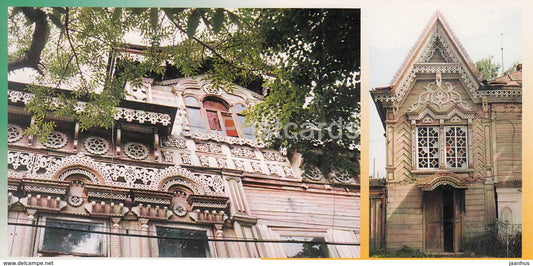 Kozmodemyansk - Wooden Houses Decorated with hand-made carving - Mari El Republic - 1999 - Russia - unused - JH Postcards