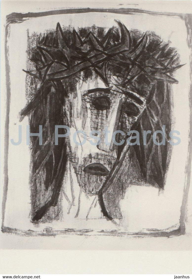 painting by Otto Dix - Christus - German art - Germany DDR - unused - JH Postcards