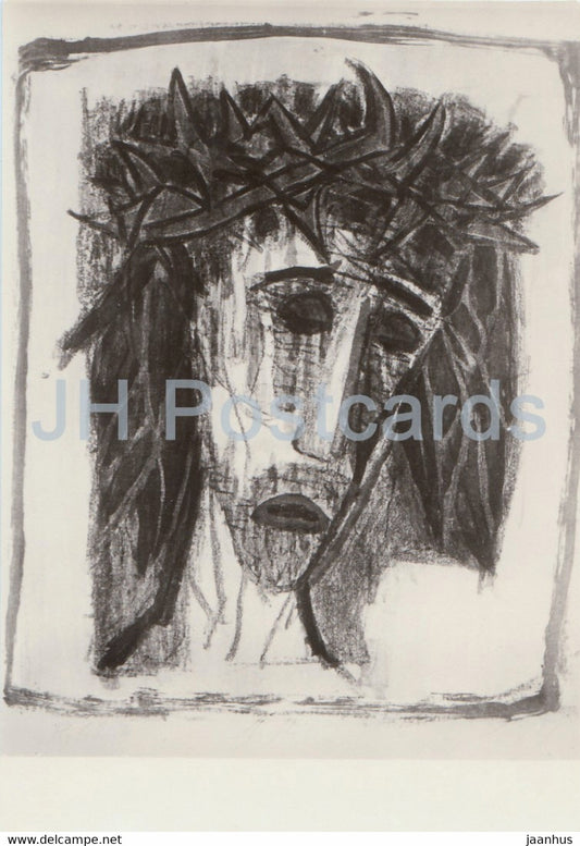 painting by Otto Dix - Christus - German art - Germany DDR - unused - JH Postcards