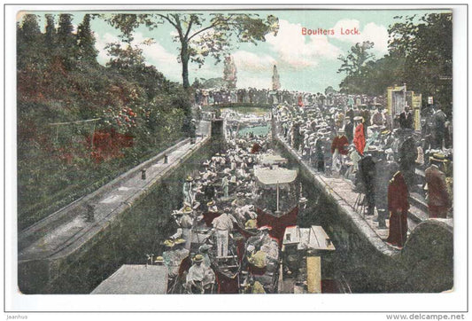 Boulters Lock - Berkshire - England - United Kingdom - old postcard - unused - JH Postcards