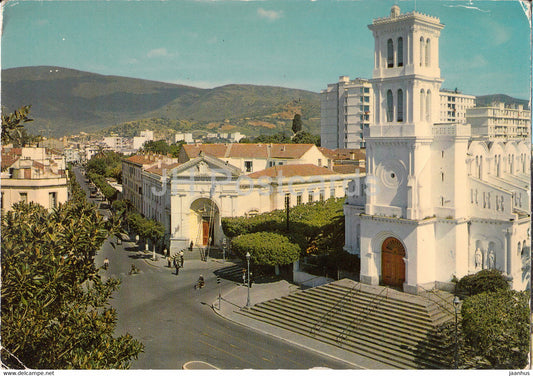 Annaba - L'Eglise et le Palais de Justice - The Curch and the Law Courts - 1970 - Algeria - used - JH Postcards