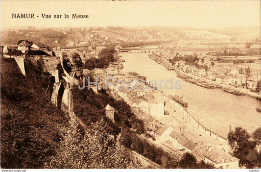 Namur - Vue sur la Meuse - old postcard - Belgium - unused - JH Postcards
