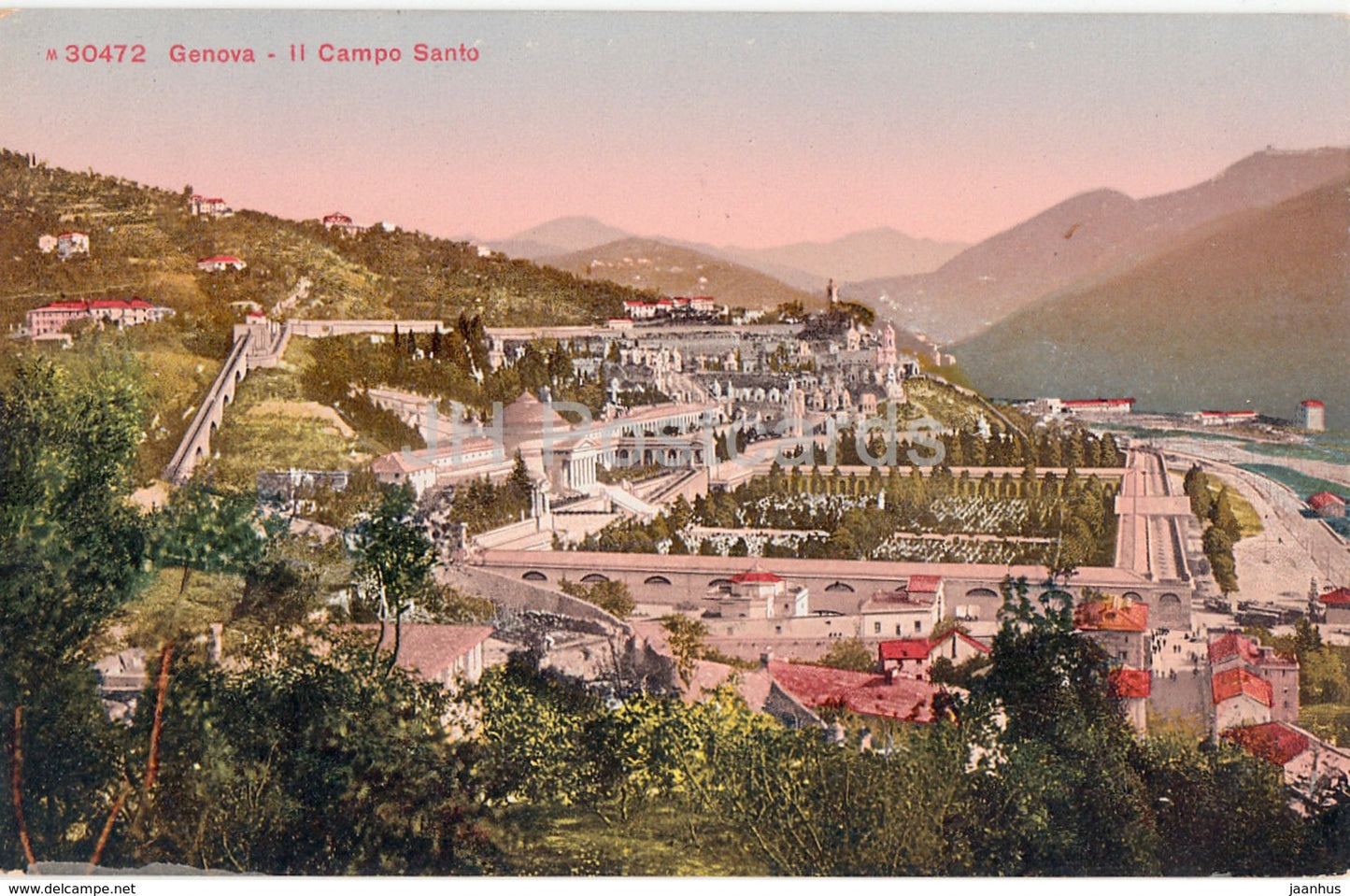 Genova - Genoa - Il Campo Santo - 30472 - old postcard - Italy - unused - JH Postcards