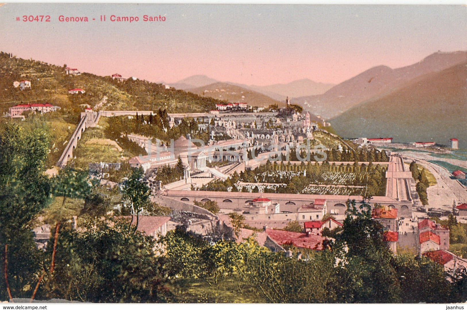 Genova - Genoa - Il Campo Santo - 30472 - old postcard - Italy - unused - JH Postcards