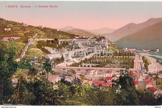 Genova - Genoa - Il Campo Santo - 30472 - old postcard - Italy - unused - JH Postcards