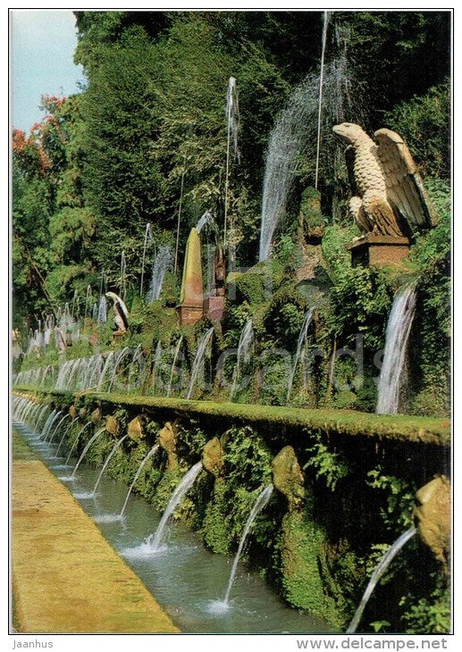 Cento Fontane - The Hundred Fountains - Villa d´Este - Tivoli - Lazio - Italia - Italy - unused - JH Postcards