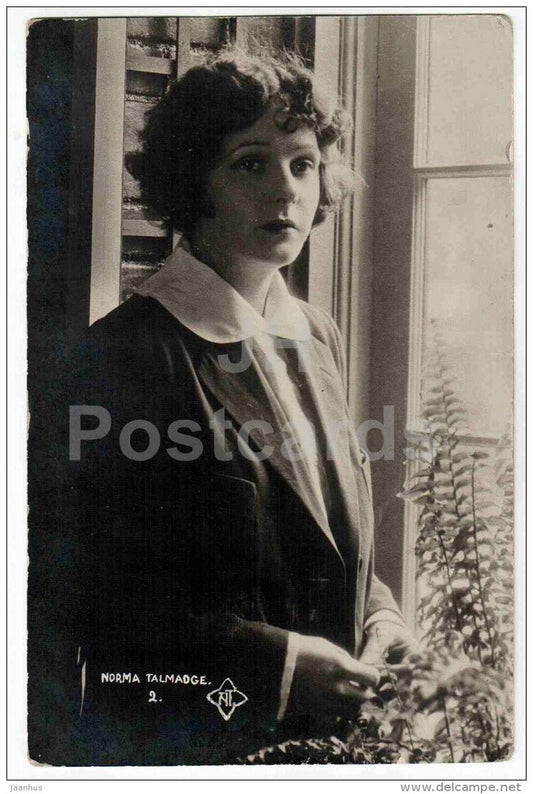 Norma Talmadge - movie actress - film - 2 - old postcard - Germany - unused - JH Postcards