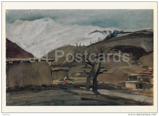 painting by A. Ketov - Khiva . In the Urgut Mountains , 1971 - Russian art - Russia USSR - 1978 - unused - JH Postcards