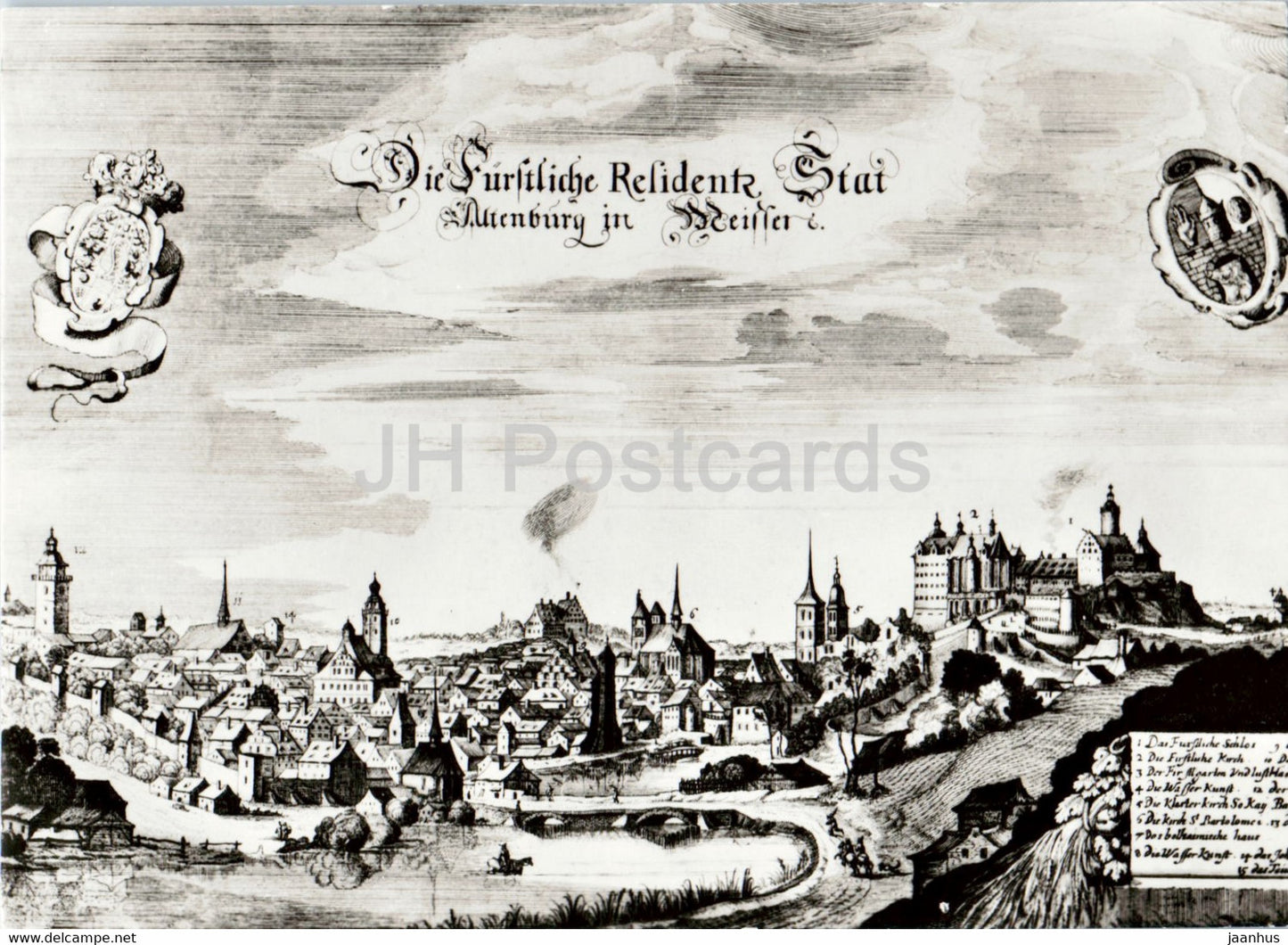 Staatliches Lindenau Museum Altenburg - Ansicht von Altenburg - Germany DDR - unused - JH Postcards