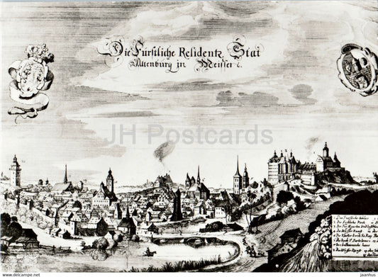 Staatliches Lindenau Museum Altenburg - Ansicht von Altenburg - Germany DDR - unused - JH Postcards