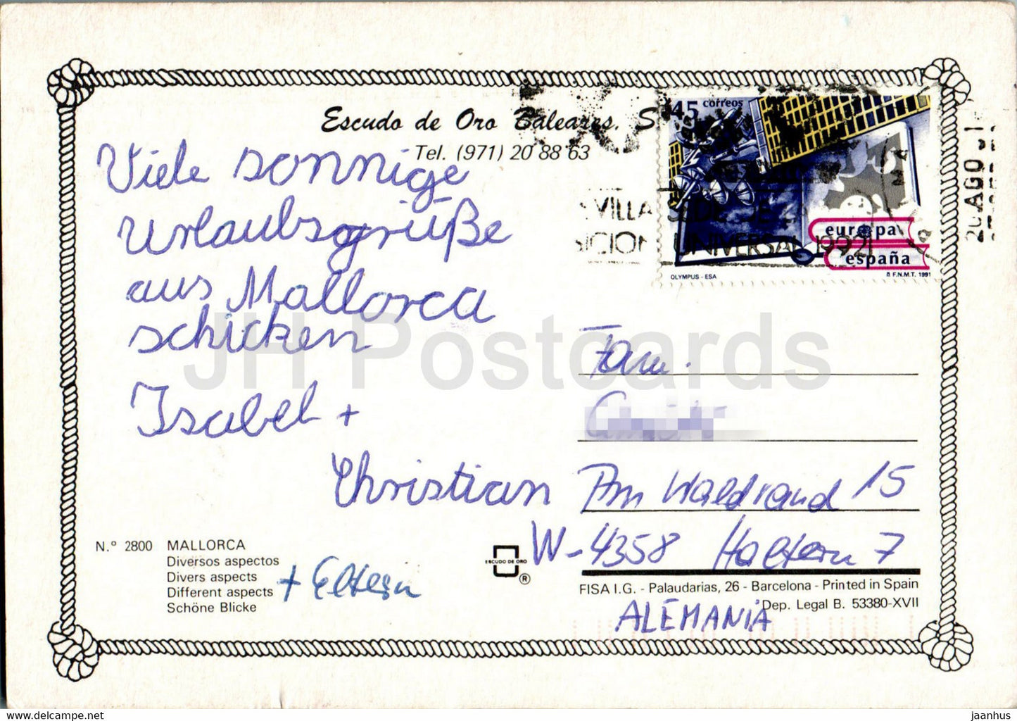 Mallorca - Diversos Aspectos - multiview - 2800 - Spain - used