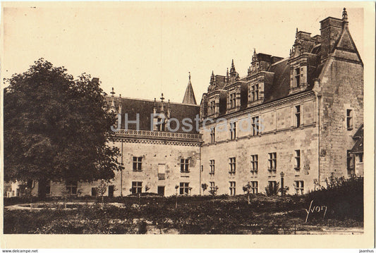 Chateau d'Amboise - Aile Louis XII - 103 - castle - old postcard - France - unused - JH Postcards
