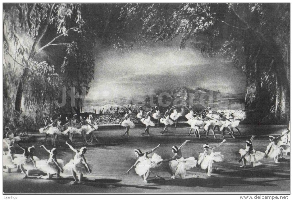 Gorsky setting - Swan Lake - ballet - 1977 - Russia USSR - unused - JH Postcards