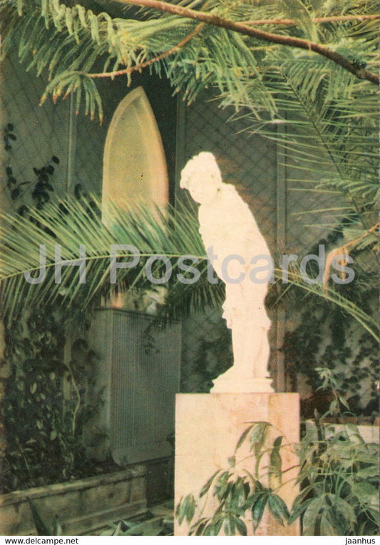 Alupka - A nook of the winter garden in the Palace Museum - Crimea - 1971 - Ukraine USSR - unused - JH Postcards