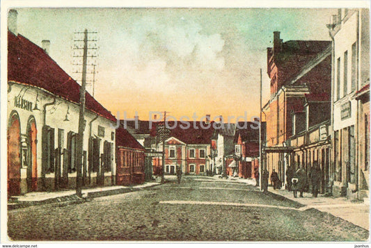 Pikk Street in Rakvere - Virumaa - OLD POSTCARD REPRODUCTION! - 1 - 1990 - Estonia USSR - unused - JH Postcards