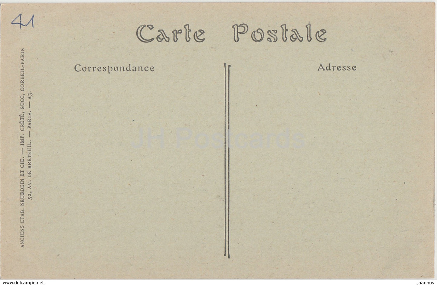 Chateau de Blois - Aile Louis XII - Cul de Lampe - castle - 569 - old postcard - France - unused