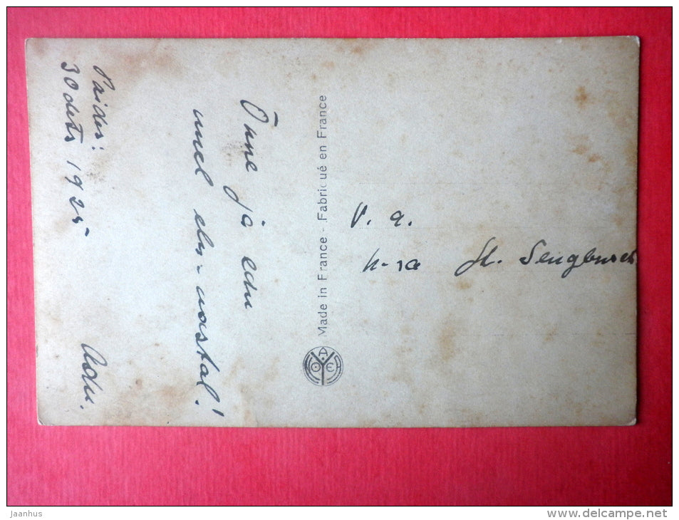 park view - photo - bridge - Noyer 4184 - circulated in Estonia 1925 - JH Postcards