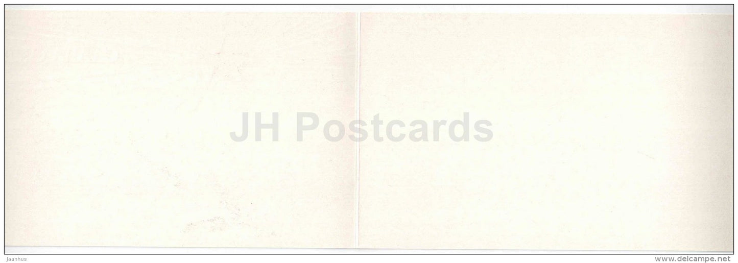October Revolution Anniversary greeting card by V. Lisetsky - Kremlin - hammer and sickle - 1981 - Russia USSR - unused - JH Postcards