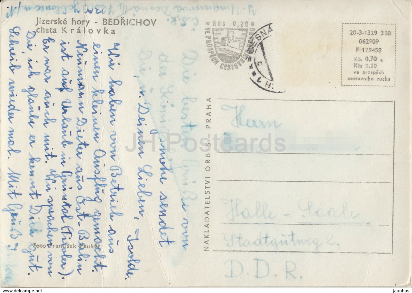 Jizerske Hory - Bedrichov - Kralovka hut - Czechoslovakia - Czech Republic - 1960s - used