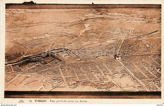 Timgad - Vue Generale  prise en Avion - 37 - old postcard - Algeria - unused - JH Postcards