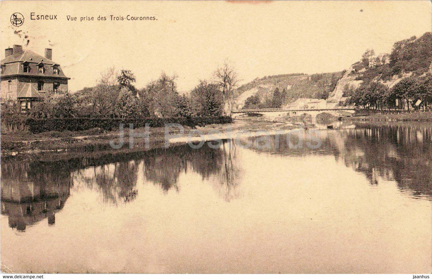 Esneux - Vue prise des Trois Couronnes - old postcard - Belgium - used - JH Postcards