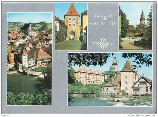 Cesky Krumlov - castle - Czechoslovakia - Czech - used - JH Postcards