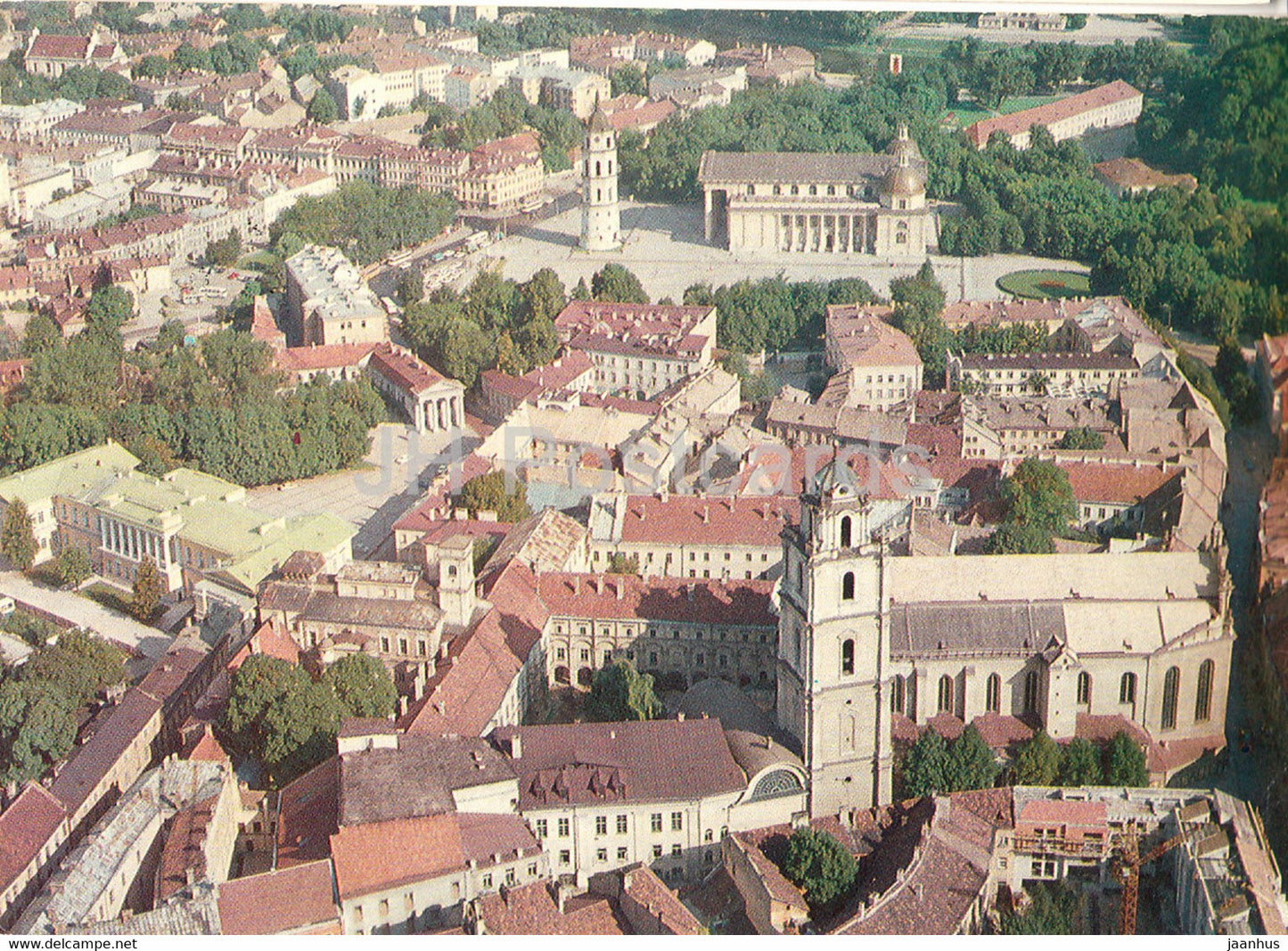 Vilnius - Old Town Panorama - 1981 - Lithuania USSR - used - JH Postcards