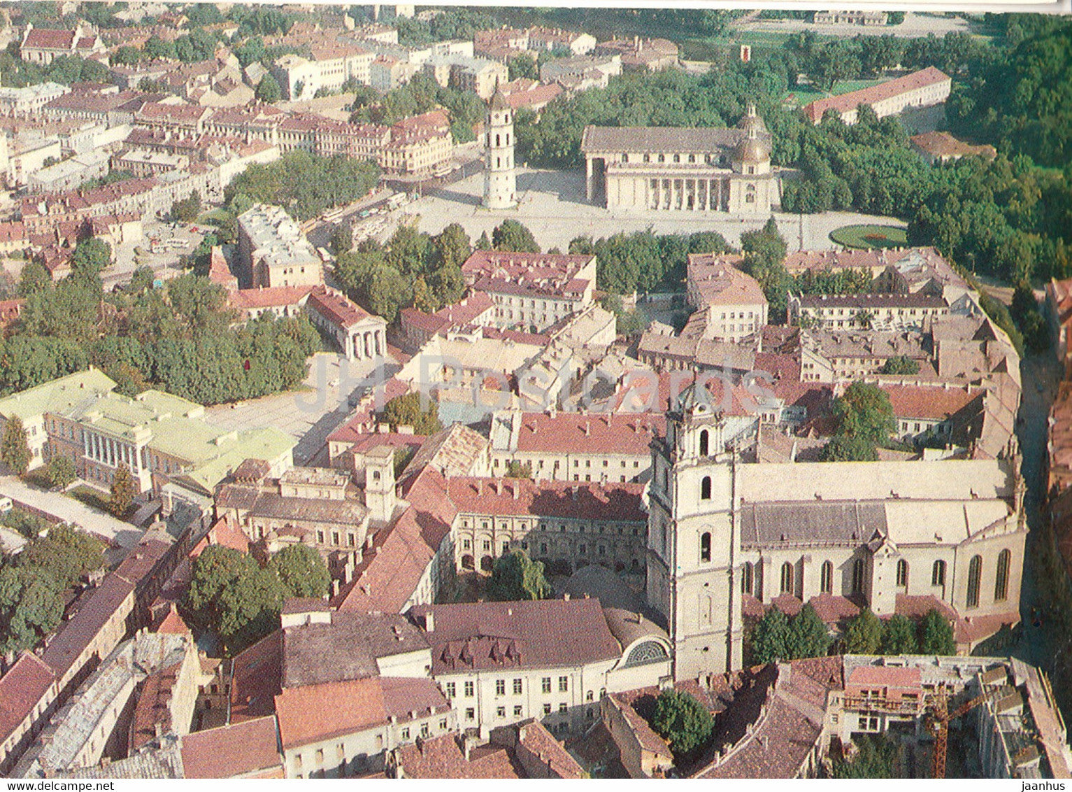 Vilnius - Old Town Panorama - 1981 - Lithuania USSR - used - JH Postcards