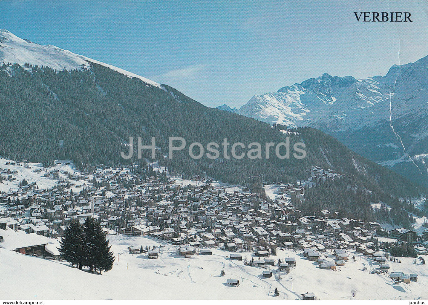 Verbier 1500 m - la Station du Val de Bagnes - 1987 - Switzerland - used - JH Postcards