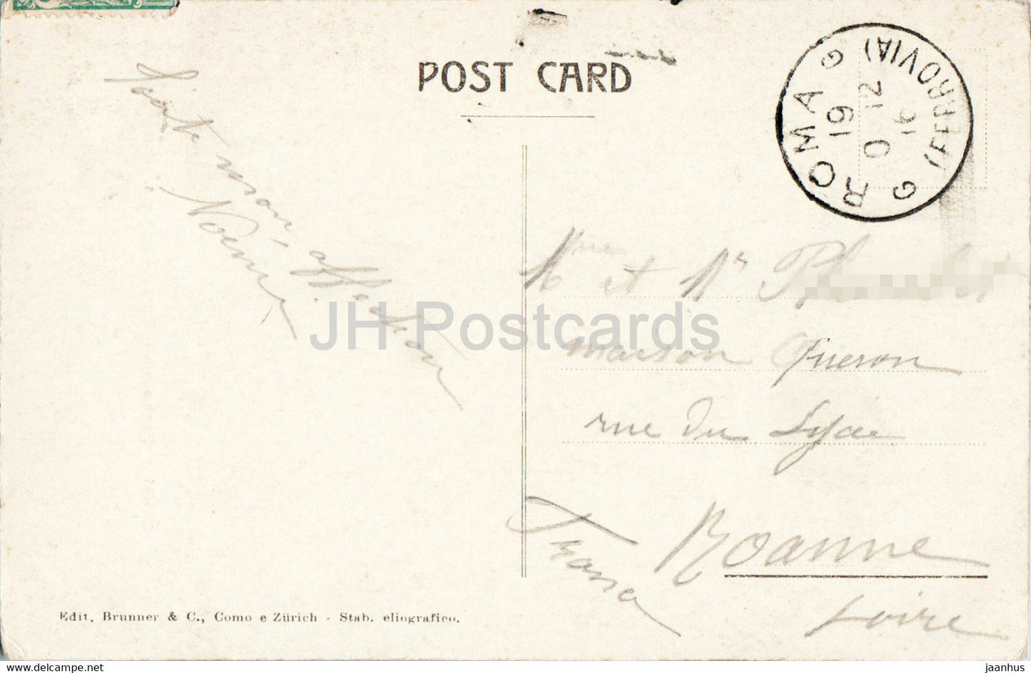 Roma - Rome - Monumento a Goethe - Dettaglio - Faust - 6034 - monument - old postcard - 1916 - Italy - used