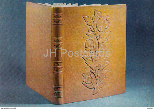 Estonian Leather Art - Book of Reviews by Adele Reindorff - Estonian art - 1975 - Russia USSR - unused - JH Postcards