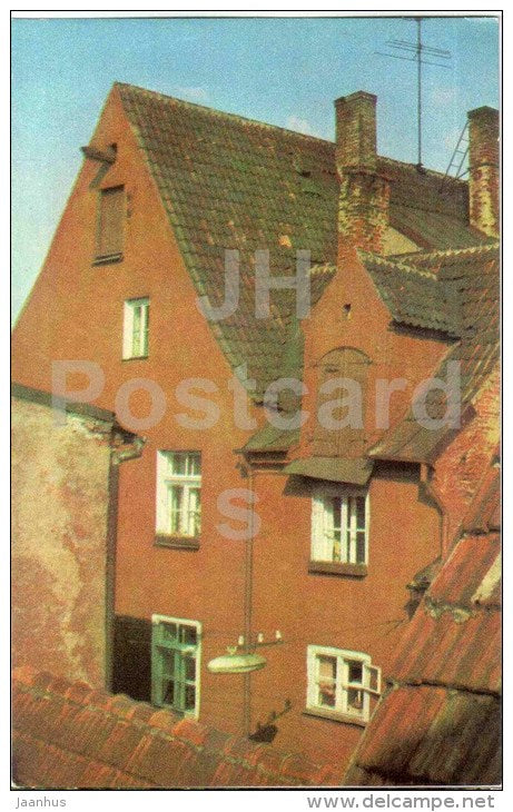 building in Old Riga - Riga - Old Town - 1977 - Latvia USSR - unused - JH Postcards