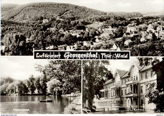 Luftkurort Georgenthal - Thur Wald - Hammerteich - Kurhaus - 1978 - Germany DDR - used - JH Postcards