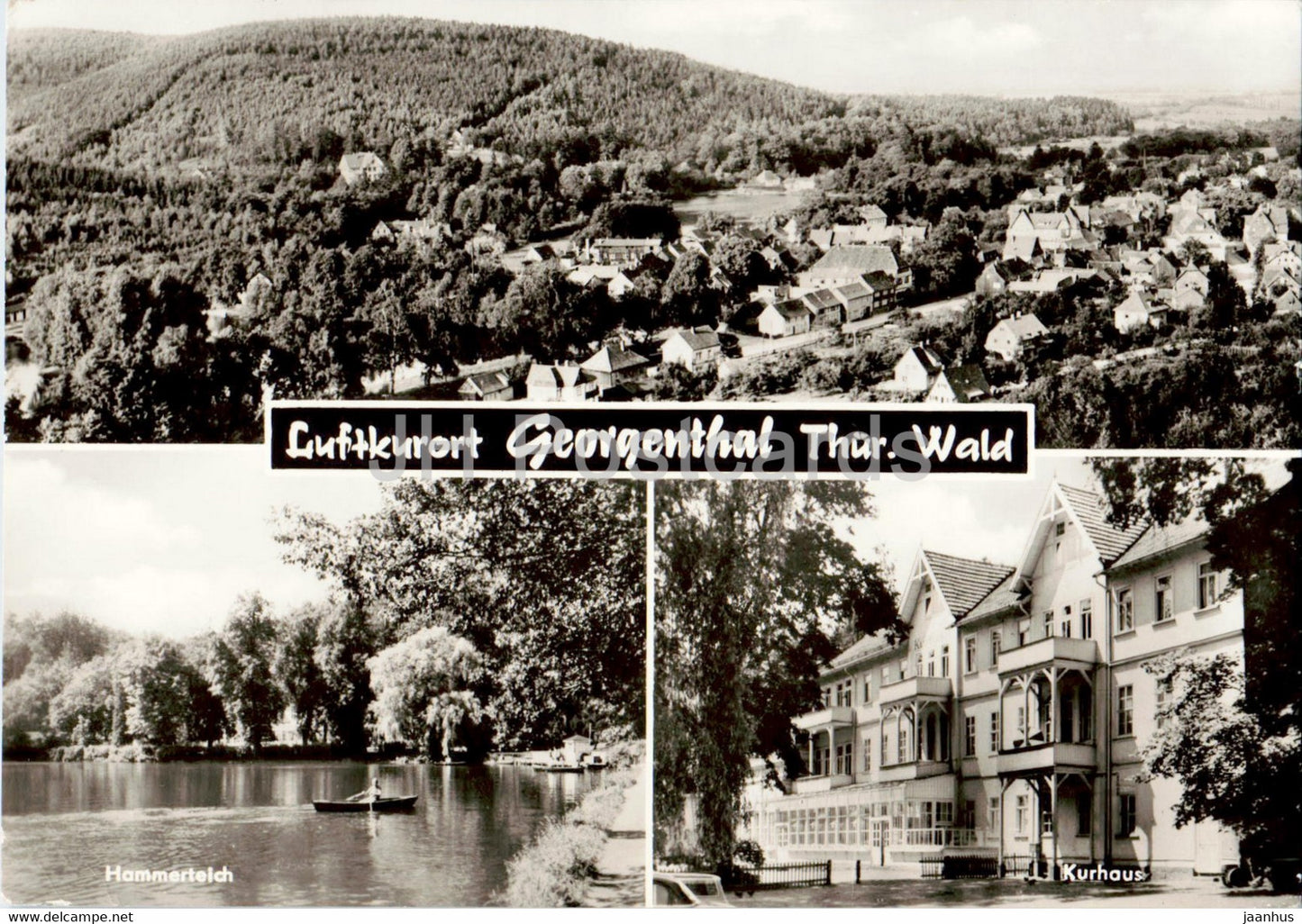 Luftkurort Georgenthal - Thur Wald - Hammerteich - Kurhaus - 1978 - Germany DDR - used - JH Postcards