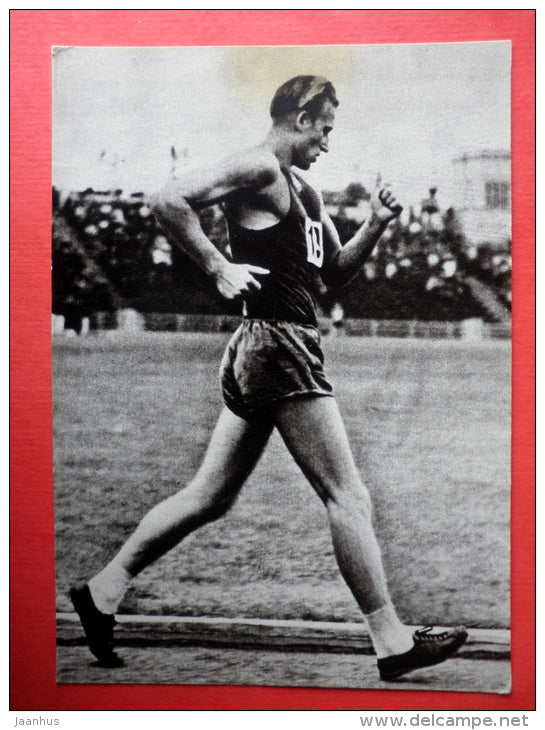 Bruno Junk - 10 km walking - Helsinki 1952 - Estonian Olympic medal winners - 1979 - Estonia USSR - unused - JH Postcards