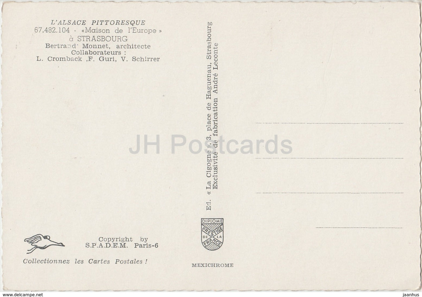 Strasbourg - Maison de l'Europe - The House of Europe - France - unused