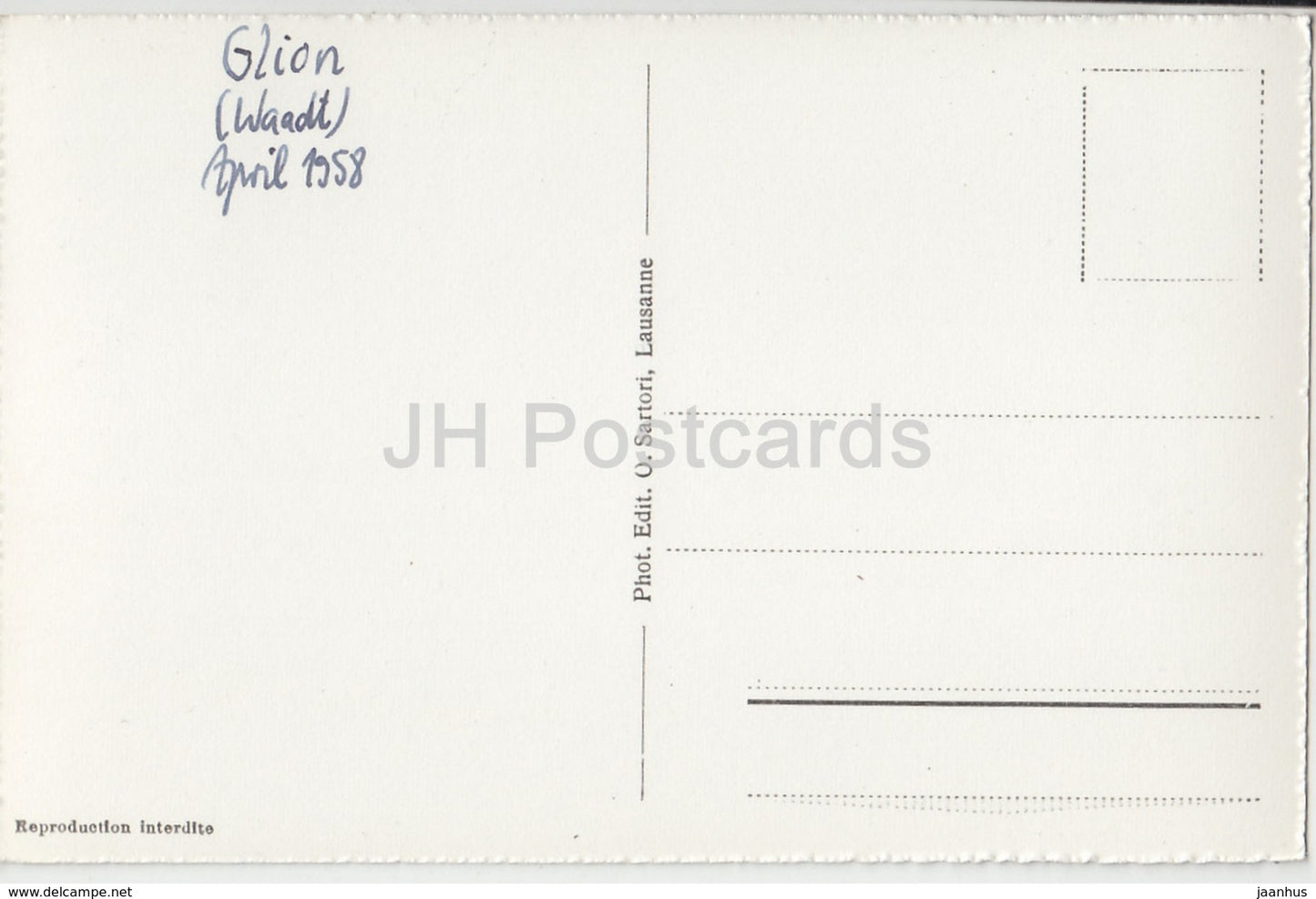 Lac Leman et Dents du Midi - Vue de Glion - 4463 - Switzerland - 1958 - used